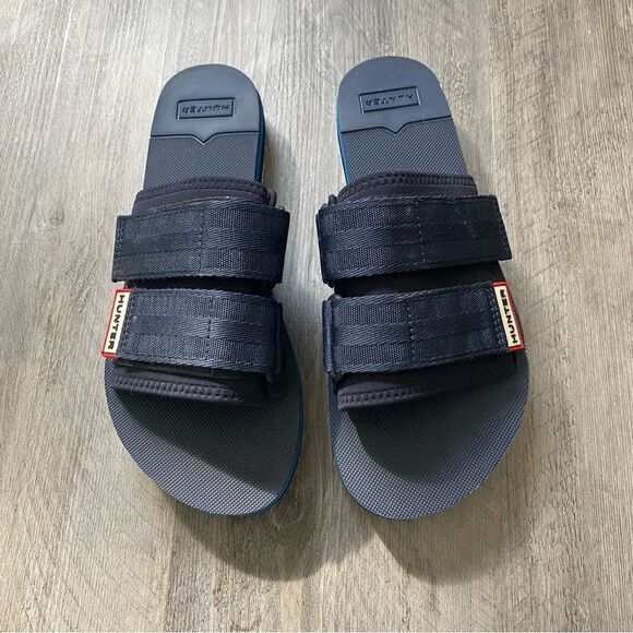 Hunter Sandals Original Beach Flatform Navy Women’s Men’s Unisex - Picture 5 of 10